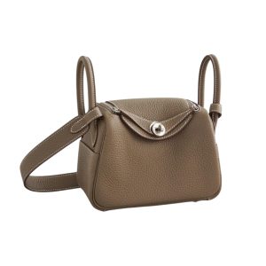 Hermès Lindy  Mini Gris Elephant 8C Clemence 2024 W