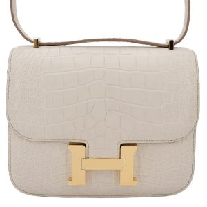 Hermès Constance  Beton 8L Alligator Matt 2021 Z