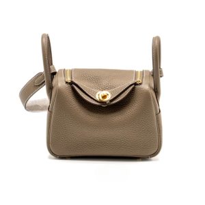 Hermès Lindy  Mini Etoupe  18 Clemence 2024 W