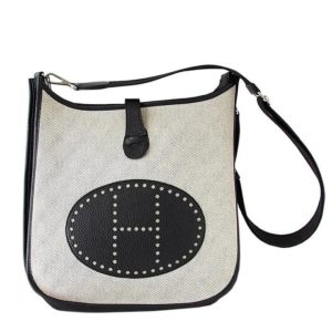 Hermès Evelyne  29 Black 89 Toile, Clemence 2021 Z