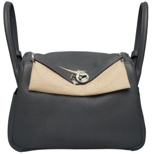 Hermès Lindy  26 Gris Misty H0 Clemence 2024 W