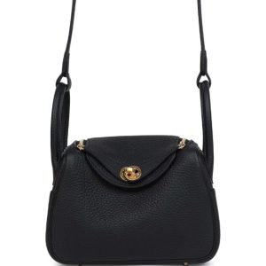 Hermès Lindy  Mini Black 89 Clemence 2024 W