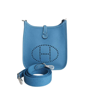 Hermès Evelyne  Mini Blue Jean  75 Clemence 2024 W