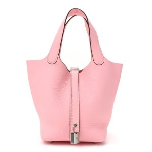 Hermès Picotin  18 Rose Sakura 3Q Clemence 2023 B
