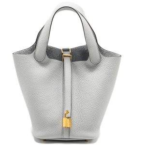 Hermès Picotin  18 Blue Pale 5A Clemence 2023 B