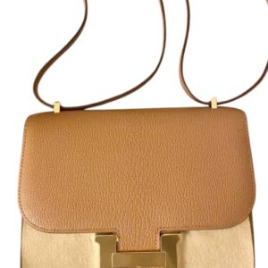 Hermès Constance  18 Caramel  28 Chevre Myzore 2023 B