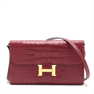 Hermès Constance To Go Rouge H 55 Alligator Matt 2022 U