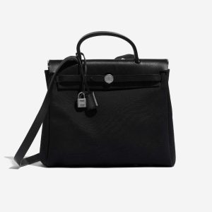 Hermès Herbag  31 Black 89 Vache Hunter, Toile 2024 W