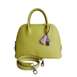 Hermès Bolide  25 Lime 9R, Mauve Sylvestre X9, Nata I2 Epsom 2022 U
