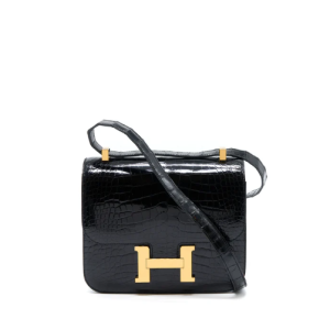Hermès Constance  24 Black 89 Alligator Shiny 2017 A