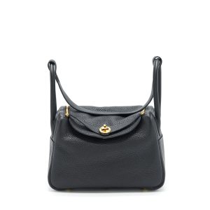 Hermès Lindy  26 Black 89 Clemence 2023 B