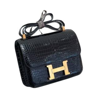 Hermès Constance  24 Black 89 Alligator Matt 2019 D
