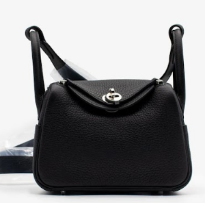 Hermès Lindy  Mini Dark Bronze O0 Clemence 2024 W