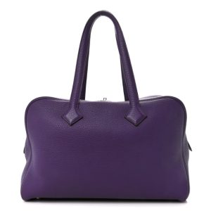 Hermès Victoria  35 Ultraviolet 5L Clemence 2012
