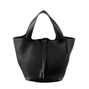 Hermès Picotin  22 Black 89 Clemence 2024 W