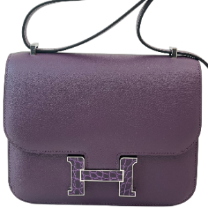 Hermès Constance  18 Cassis N5 Evercolor, Alligator Shiny 2024 W