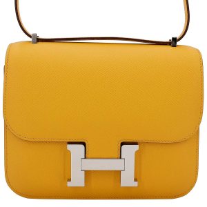 Hermès Constance  18 Jaune Ambre 9D Epsom 2018 C