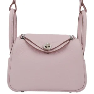 Hermès Lindy  Mini Mauve Pale 09 Clemence 2024 W