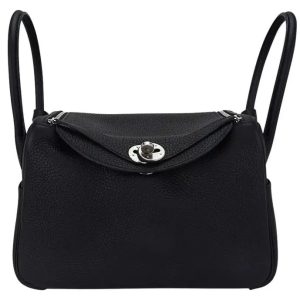 Hermès Lindy  Mini Black 89 Clemence 2024 W
