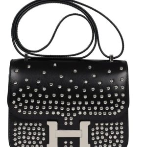 Hermès Constance Clouté & Mirror 18 Black 89 Box 2023 B