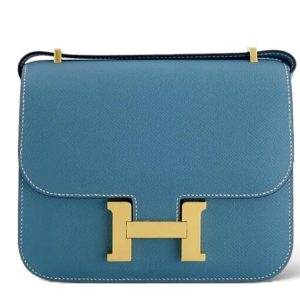 Hermès Constance  18 Blue Jean  75 Epsom 2024 W