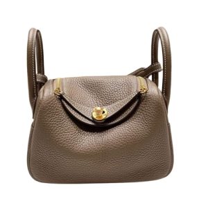 Hermès Lindy  Mini Etoupe  18 Clemence 2024 W