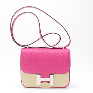 Hermès Constance  18 Rose Tyrien E5 Ostrich 2020 Y