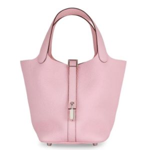 Hermès Picotin  18 Rose Sakura 3Q Clemence 2023 B