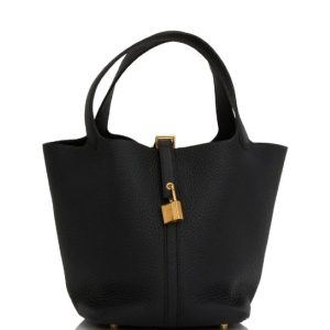 Hermès Picotin  22 Black 89 Clemence 2025