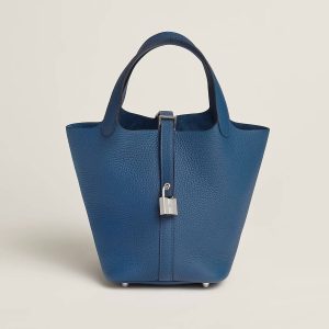 Hermès Picotin  18 Blue Deep S4 Clemence 2025 Z