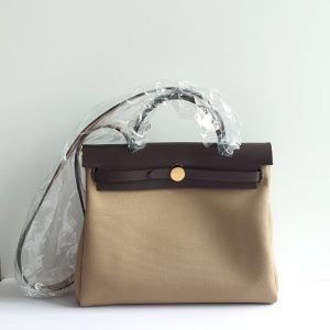 Hermès Herbag  31 Beige Marfa 8Q, Cactus  1L, Ebene  46 Vache Hunter, Toile N/A N/A