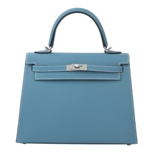 Hermès Kelly Sellier 25 Blue Jean  75 Epsom 2024 W