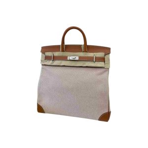 Hermès Birkin HAC 40 Gold 37 Toile, Evercolor 2021 Z